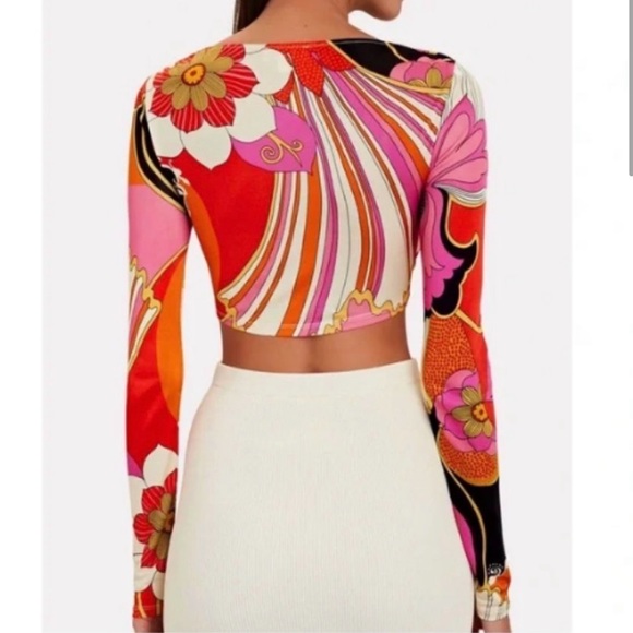 Ronny Kobo Halena Top and Blythe Matching Long Sleeve Crop Top and Skirt Set XS - Picture 3 of 14